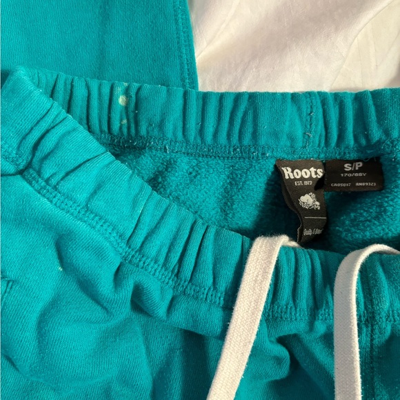 Roots Atheltica women’s green turquoise sweatpants Size S - Picture 4 of 8